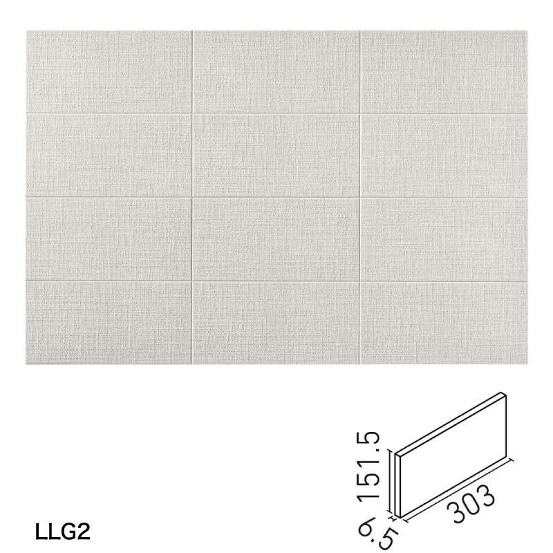 ルランジュ 303×151角平 ECP-315/LLG2 ペールグレー タイル(2ケース 