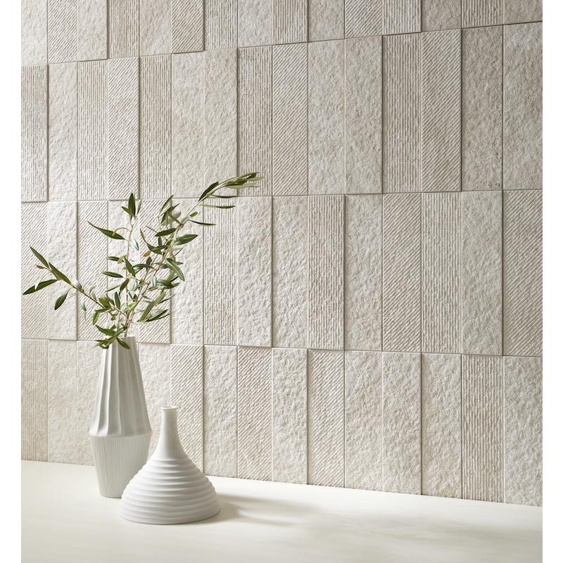 エコカラット リブスレート 303×75角平 ECP-375/RSL2 グレー タイル(3