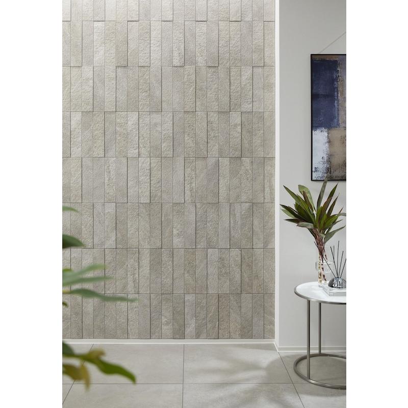 エコカラット リブスレート 303×75角平 ECP-375/RSL2 グレー タイル(3