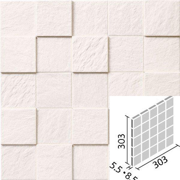エコカラットプラス ペトラスクエア 60角ネット張り ECP-60NET/PTS1N ライトグレー タイル(3ケース)　/ LIXIL INAX | エコカラット | 01