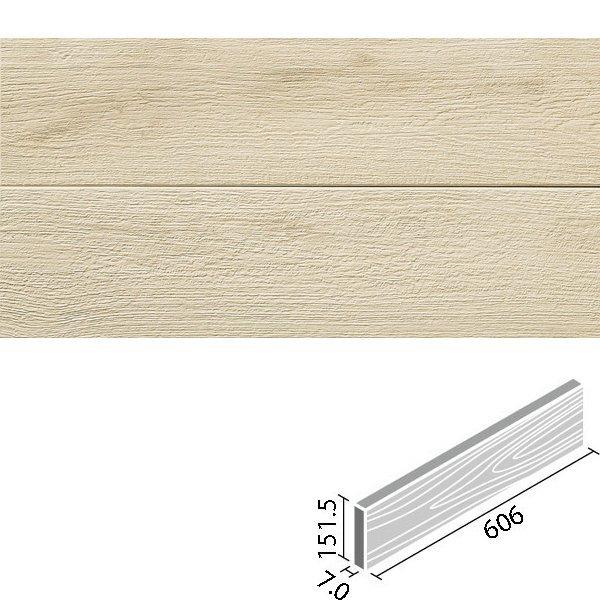 エコカラットプラス　ビンテージオーク　606×151角平　OAK1N　アイボリー　タイル(8ケース)　ECP-615　LIXIL　INAX