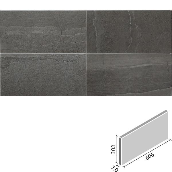エコカラットプラス　ストーングレース　606×303角平　ECP-630　LIXIL　STG4N　チャコール　タイル(5ケース)　INAX