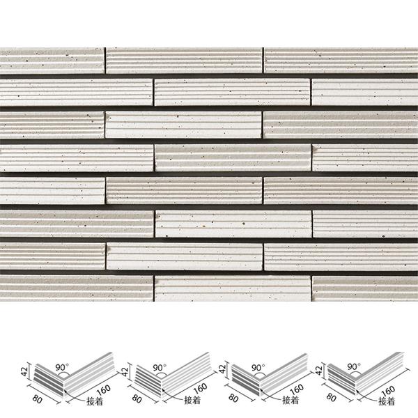陶洛壁(とうらくへき)　90°曲(接着)　HAL-40B　90-14　INAX　TRH-1　LIXIL　タイル