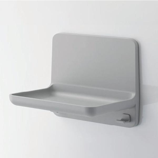 LIXIL 風呂 マグネットシェルフ 収納棚 幅18cm ライトグレー