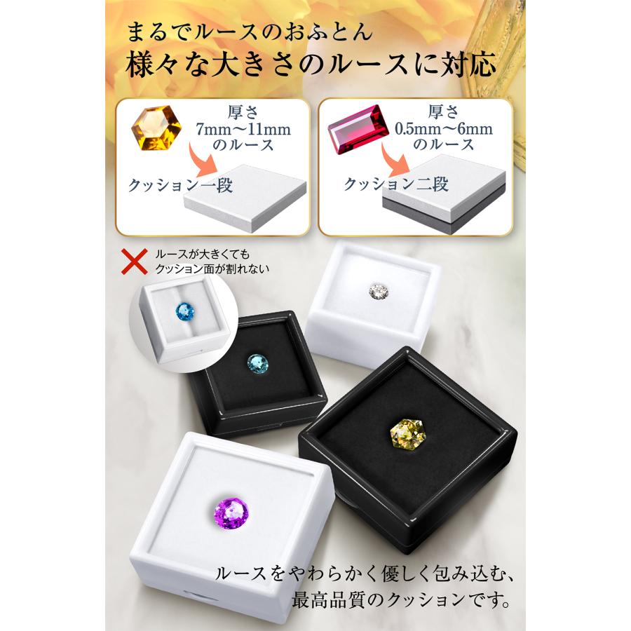 今だけP5倍☆レビュー特典配布中] ルースケース 4cm 40個セット 白 黒