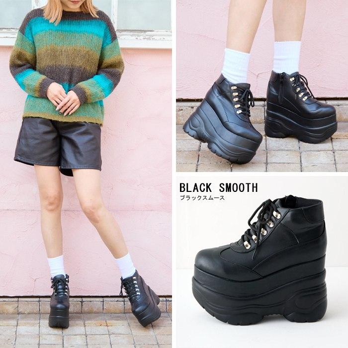 attagirl アタガール 厚底レースアップスニーカー ヒール11.5cm