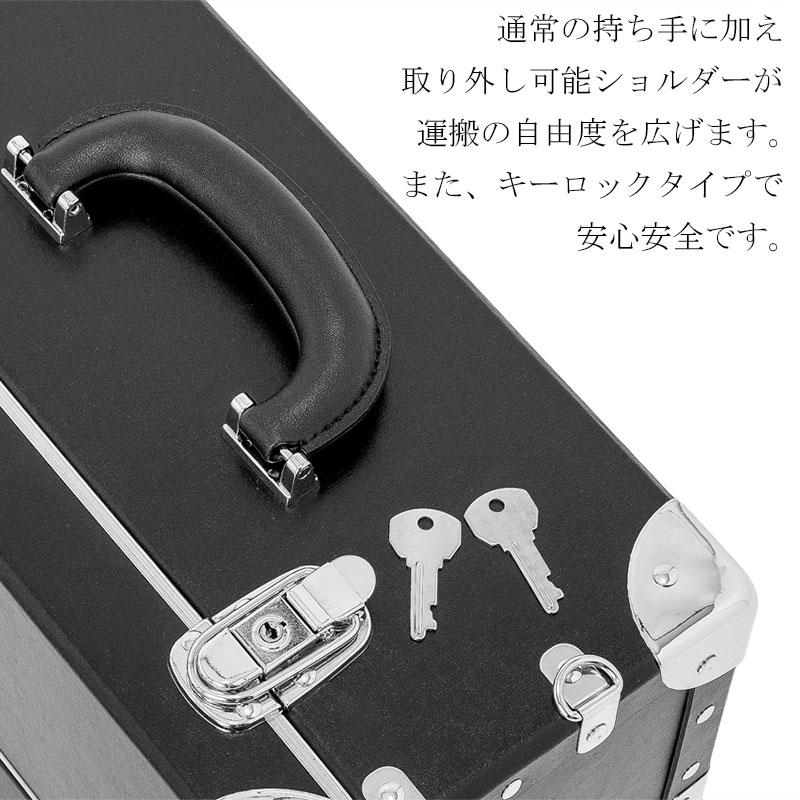 メイクボックス 小型 大容量 ショルダー プロ用 プロ 化粧箱 コスメボックス 韓国 黒｜etoilekobe｜06