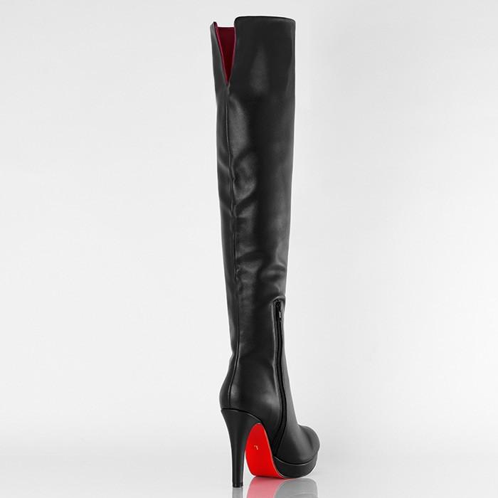 在庫限り販売終了 残り僅か!!】ニーハイブーツ ストレッチ ピンヒール