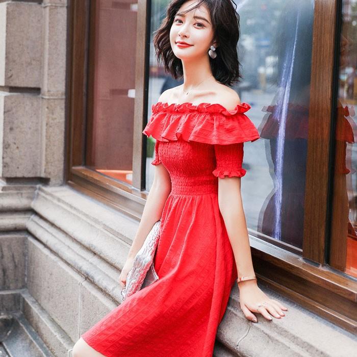 ワンピース 赤 セクシー ショート ミニ ドレス パーティードレス オフショル 半袖 大人 上品 カジュアル 清楚 春 おしゃれ エトワール神戸 F08ch8 0621 エトワール神戸 通販 Yahoo ショッピング