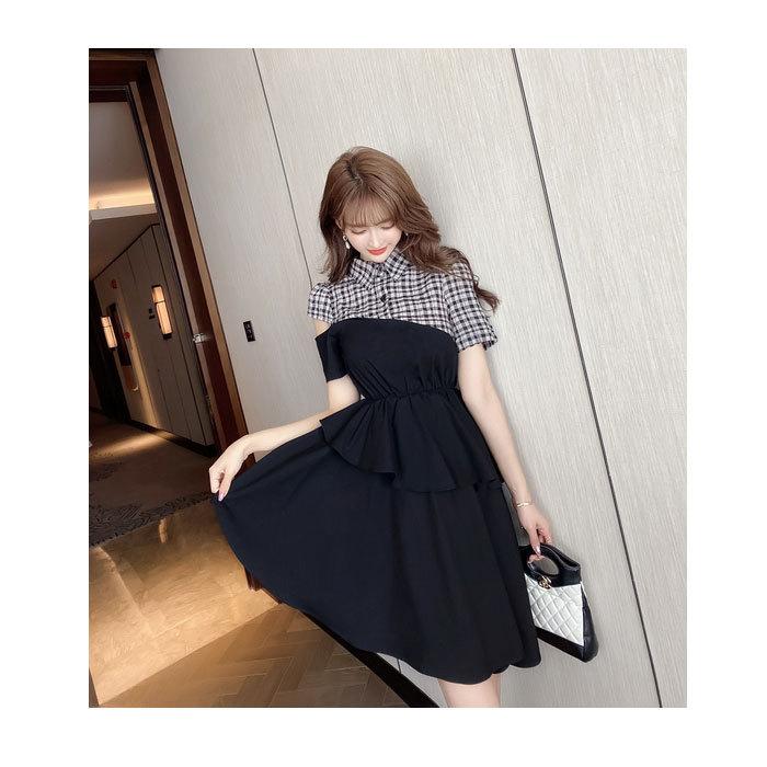 ワンピース かわいい 大人可愛い おしゃれ きれいめ 膝丈 フリル デート ディナー 半袖 韓国 服 春夏物 春服 冬服 J03ks3 3302 エトワール神戸 通販 Yahoo ショッピング