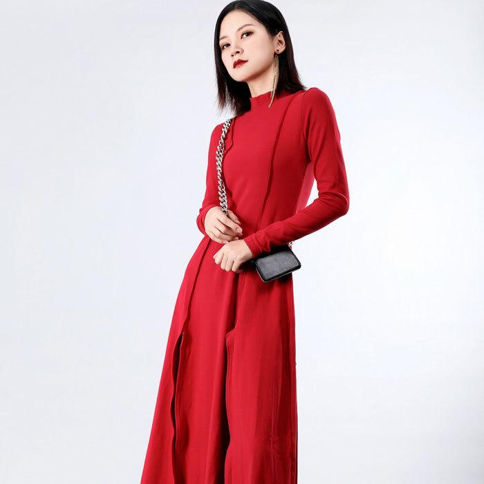 タイト ワンピース エレガント ロング 結婚式 ブラック 韓国 ワンピース ロング丈 ロングワンピース タイト おしゃれ きれい