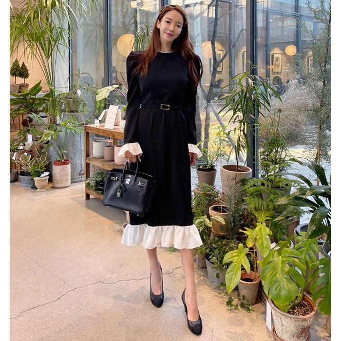ワンピース ロング ロングワンピース 長袖 カジュアル おしゃれ