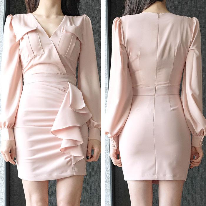 ワンピース セクシー タイト ショート ミニ スナック キャバ