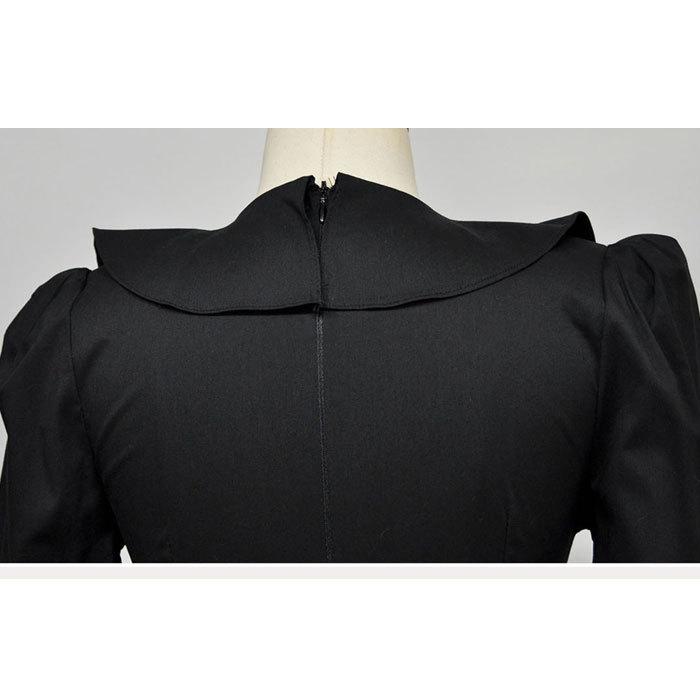 n.frame 美品⭐︎黒のフリル付き長袖ミニワンピース 楽天市場】ワンピース 長袖 フリルワンピ ミニワンピース レトロ
