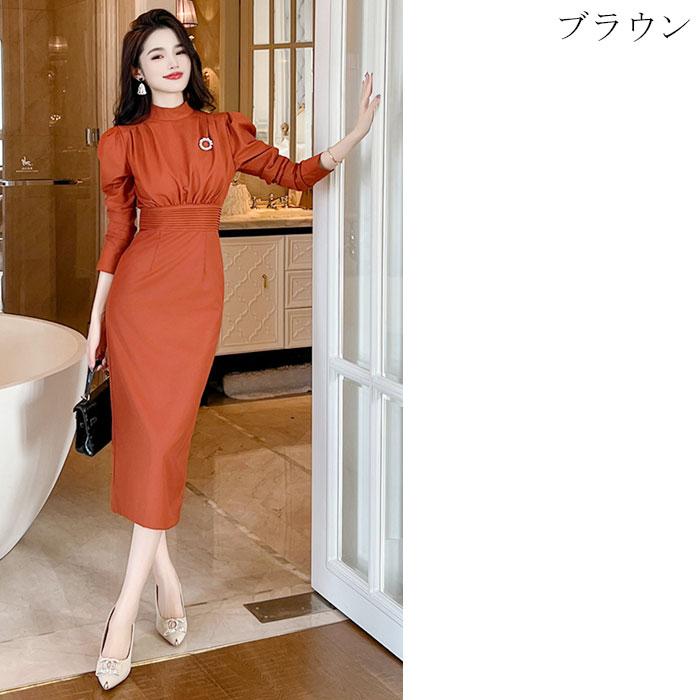 訳あり美品 Deuxieme Classe jobsドレス ワンピース ブラウン Dramatic ドレス（ワンピース）｜Deuxieme Classe
