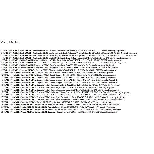 Flashmasters 1996 Impala SS Engine Computer 16214399"プログラムされたVIN ECM PCM ECU B07N98MV6R