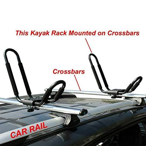 ショッピングを通販 INEEDUP Cross Bars Roof Rack System J-Style Kayak Rack Fit for Ford Explorer 2016-2019 OE-Style Bolt-On Roof Rack J-Style Kayak Rack Cross Bar