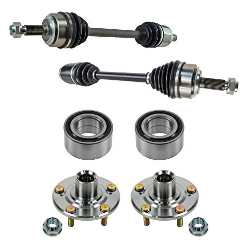 TRQ Front CV Axle Shaft Assembly Wheel Hub Bearing Kitセット4個CRV CRV用