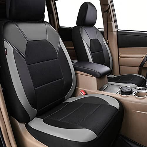 スズキイグニス用フロントシート5人掛けPU革+布シートカバー快適オートシートカバーグレー