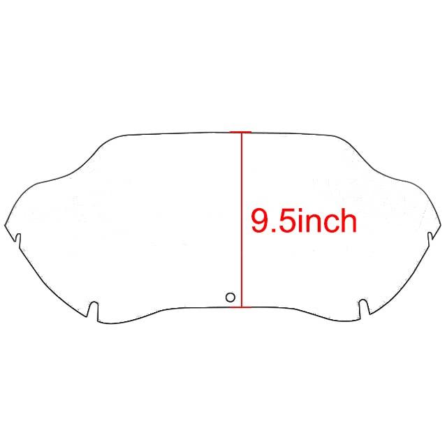 廉売 WYNMOTO 9.5Smoke Wave Windshield Windscreen Compatible for 1998-2013 Harley Touring Road Glide FLTR 1999 2000 2001 2002 2003 2004 2005 2006 2007