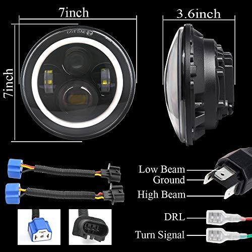 ジープ・ラングラー用LEDヘッドライト、ジープ・ラングラーJK JKU