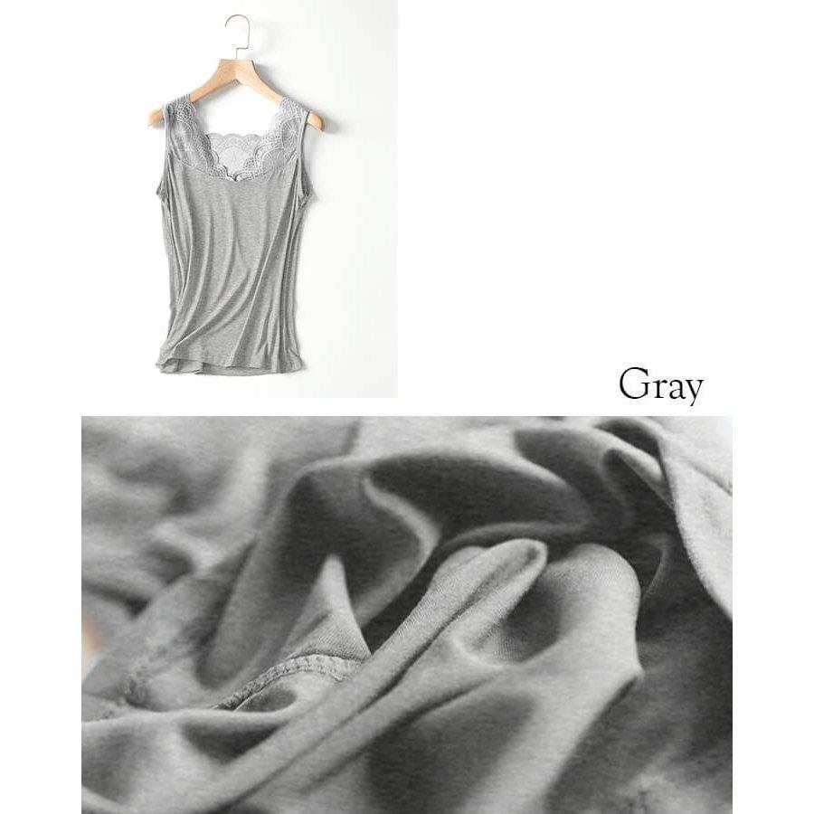 キャミソール キャミ レディース インナー カットソー トップス キャミ キャミソール インナー トップス タンクトップ 肌着 ロング 無地 | You Color | 10