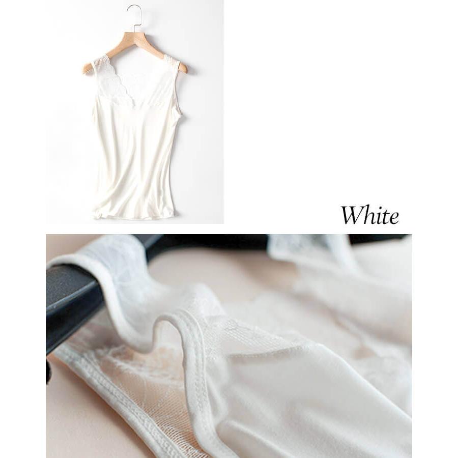 キャミソール キャミ レディース インナー カットソー トップス キャミ キャミソール インナー トップス タンクトップ 肌着 ロング 無地 | You Color | 11