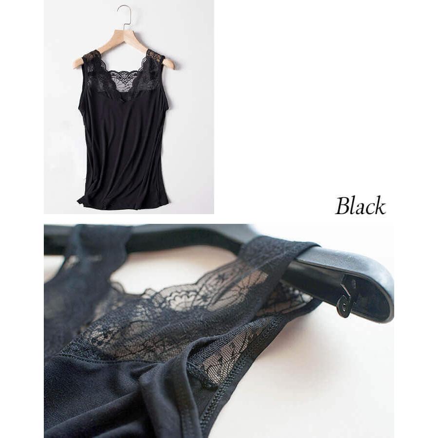 キャミソール キャミ レディース インナー カットソー トップス キャミ キャミソール インナー トップス タンクトップ 肌着 ロング 無地 | You Color | 08