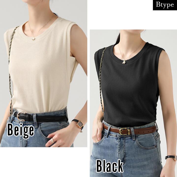 インナー レディース 綿 下着 快適 スクエアネック トップス インナートップス 柔らか ワッフル素材 タンクトップ 20代 30代 40代 50代 60代 大人 肌着 mx059e | You Color | 08