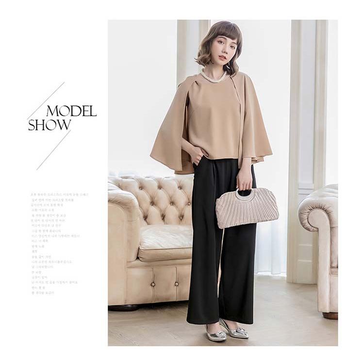 You Color パンツドレス 結婚式 パーティードレス フォーマル ブラウス