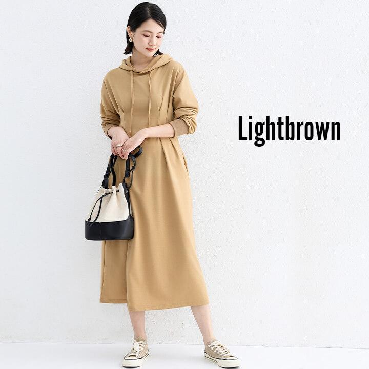 ワンピース レディース コットン 綿 長袖 20代 30代 パーカーワンピース ロング ナチュラル カジュアル 体型カバー ゆったり 大きめ ゆるっとワンピ rt1118 | You Color | 12