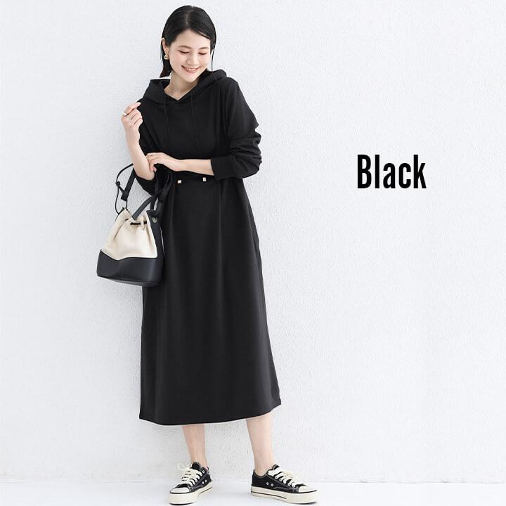 ワンピース レディース コットン 綿 長袖 20代 30代 パーカーワンピース ロング ナチュラル カジュアル 体型カバー ゆったり 大きめ ゆるっとワンピ rt1118 | You Color | 08