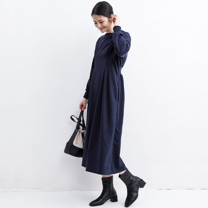 ワンピース レディース コットン 綿 長袖 20代 30代 パーカーワンピース ロング ナチュラル カジュアル 体型カバー ゆったり 大きめ ゆるっとワンピ rt1119 | You Color | 15