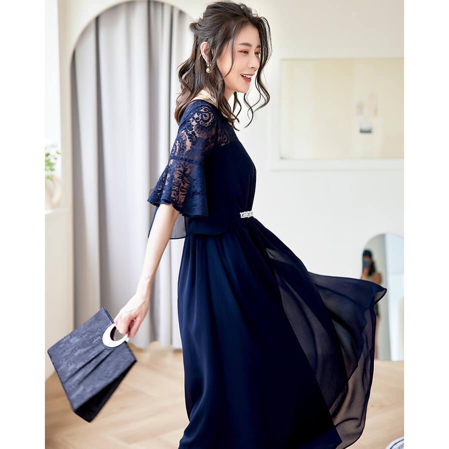 パーティードレス ドレス ロングドレス 結婚式 ワンピース レース  