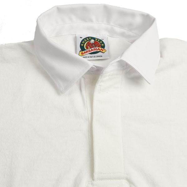 Barbarian（バーバリアン） 半袖ラグビーシャツ ホワイト（白）無地