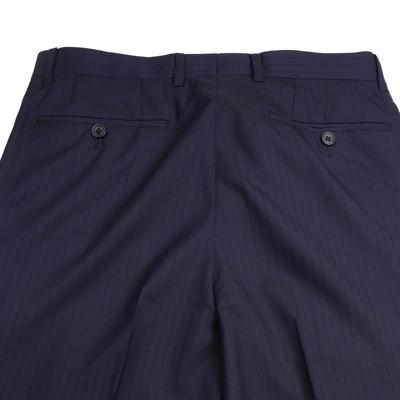 春夏 メンズビジネススーツ 2102-28 エルメネジルド・ゼニア クールエフェクト ブリテッシュトラディショナル シャドーストライプ ネイビーの画像