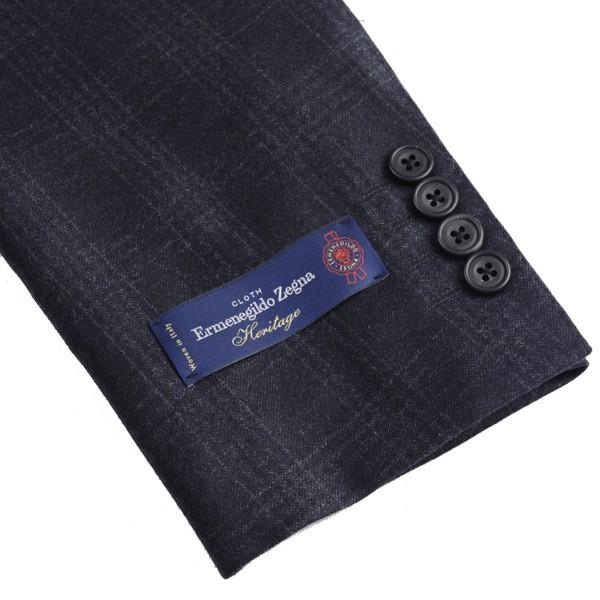 秋冬 メンズビジネススーツ Ermenegildo Zegna HERITAGE BAW3201 エルメネジルド・ゼニア ヘリテージ チャコール シャドーグレンチェックの画像