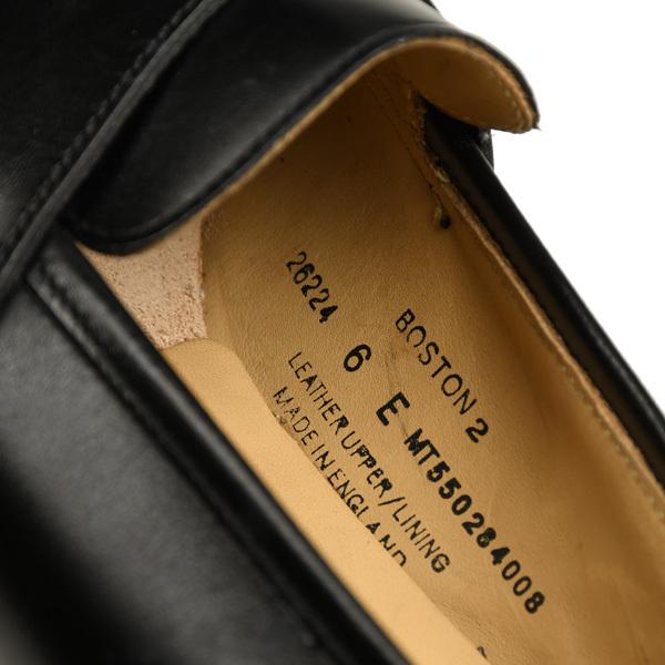 クロケット＆ジョーンズ CROCKETT&JONES ボストン２ ブラック 6224 クラシック コインロファー カーフスキン レザーソールの画像