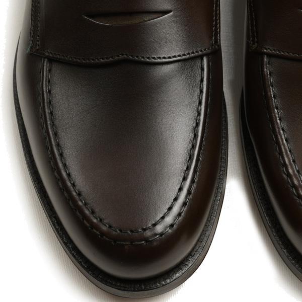 クロケット＆ジョーンズ CROCKETT&JONES ボストン２ ダークメレーズ 6224 クラシック コインロファー カーフスキン レザーソールの画像