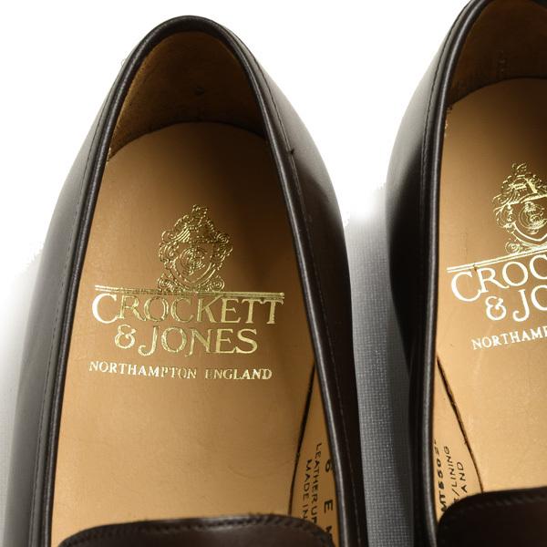 クロケット＆ジョーンズ CROCKETT&JONES ボストン２ ダークメレーズ 6224 クラシック コインロファー カーフスキン レザーソールの画像