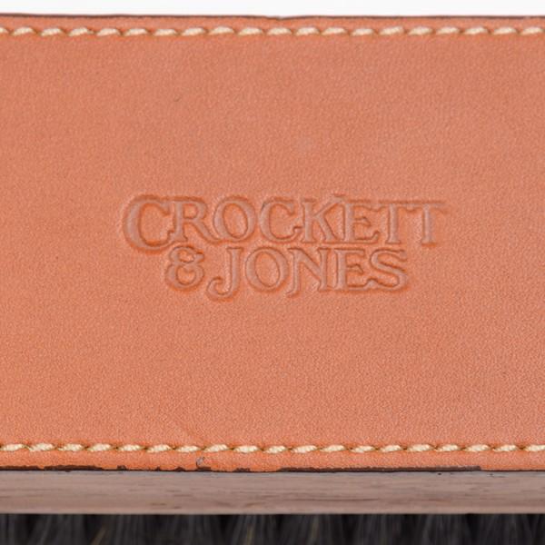 クロケット＆ジョーンズ Crockett&Jones 純正シューケアブラシス ブラック クリーム伸ばし・ツヤ出し スムースレザー用 豚毛 M寸｜eton｜05