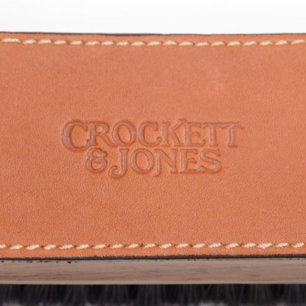 クロケット＆ジョーンズ Crockett\u0026Jones 純正シューケアブラシス ブラック クリーム伸ばし・ツヤ出し スムースレザー用 豚毛 小の画像