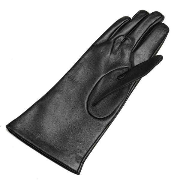 DENTS ヘアシープグローブ BLACK M 羊革 DENTS（デンツ） レディースDENTS ヘアシープスキン レザーグローブ