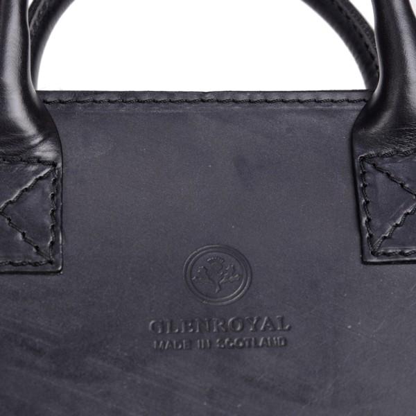 グレンロイヤル GLENROYAL ライトウエイトブリーフケース 書類バッグ ブラック 02-5258 ブライドルレザーの画像