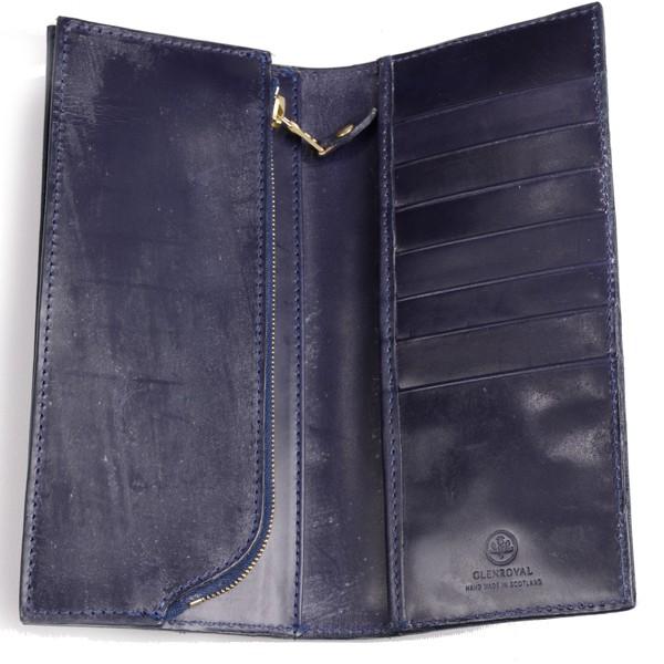 GLENROYAL（グレンロイヤル） 二つ折長財布 ダークブルー 03-5594