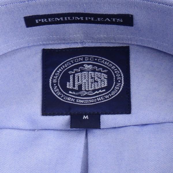 Jプレス メンズ J.PRESS MEN'S ボタンダウンシャツ 80/2スーピマピンオックス プレミアムプリーツ（形態安定機能）ブルー｜eton｜04