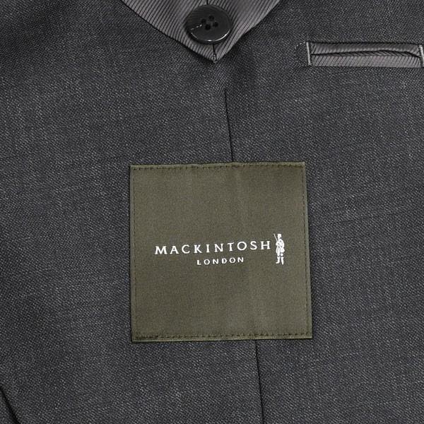 春夏 マッキントッシュロンドン メンズ MACKINTOCH LONDON ビジネススーツ チャコール ツイル無地 ２ボタンサイドベンツ 英国マーティンソン社生地の画像
