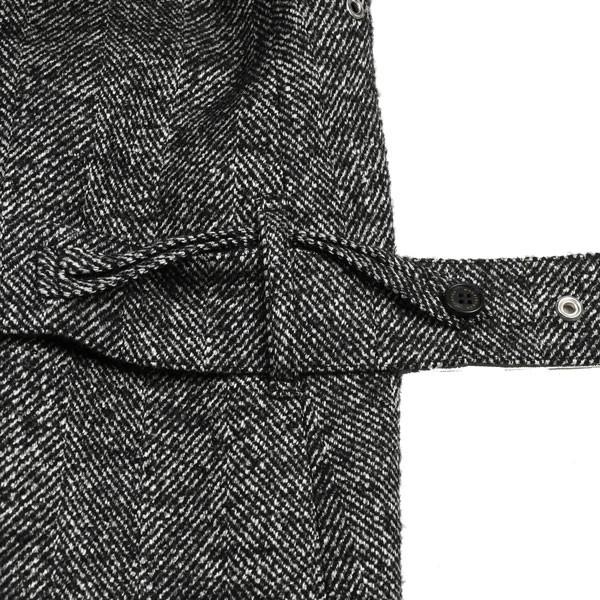 《送料込》 秋冬 マッキントッシュロンドン メンズ ウール アルパカヘリンボーン ベルテッド ステンカラーコート モノクロ 透湿防水素材 ロロピアーナ素材 【UO2025553042】(71214円)