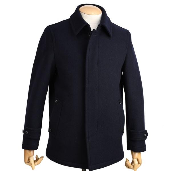 Mackintosh London シングル ウールメルトン中綿入り ショート丈 メンヤンロン メンズ マッキントッシュロンドン P ジャケット シングル ショート丈 ネイビー Mkew 03 226 29 イートンプラス ネイビー 秋冬