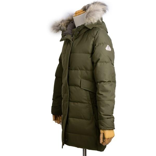 PYRENEX オリーブ色 ファー付きダウンジャケット FR 36 【公式通販】